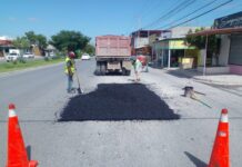 Rehabilitó vialidades la Secretaría de Servicios Públicos en Reynosa
