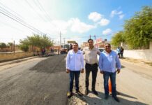 Dirigió Carlos Peña Ortiz intenso programa de bacheo en Rancho Grande