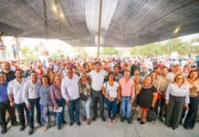 Dio Carlos Peña Ortiz banderazo a rehabilitación de la plaza en la Benito Juárez