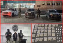 Guardia Civil Estatal recupera vehículos robados y asegura más de 60 dosis de droga en Villa de Ramos