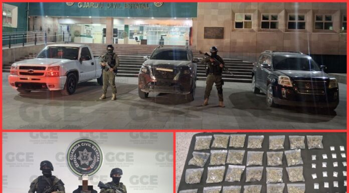 Guardia Civil Estatal recupera vehículos robados y asegura más de 60 dosis de droga en Villa de Ramos