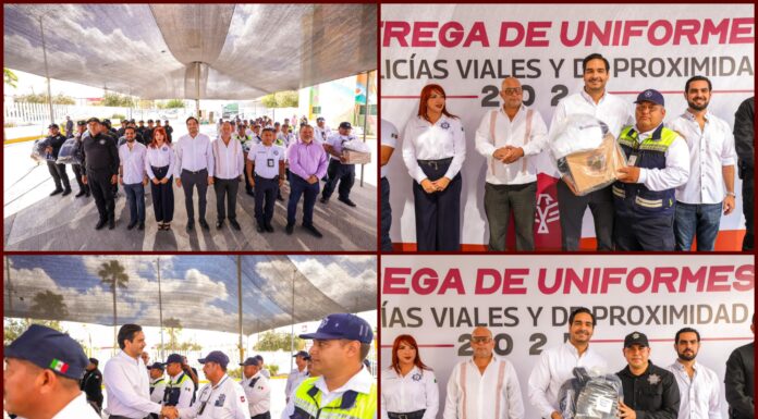 Reynosa entrega uniformes y equipo táctico a corporaciones