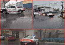 Cierran vialidades por lluvia en Reynosa