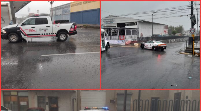 Cierran vialidades por lluvia en Reynosa