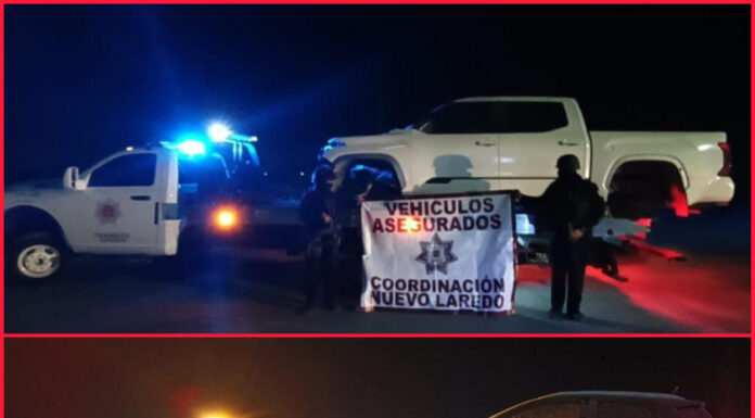 Guardia Estatal recupera tres vehículos con reporte de robo en la frontera