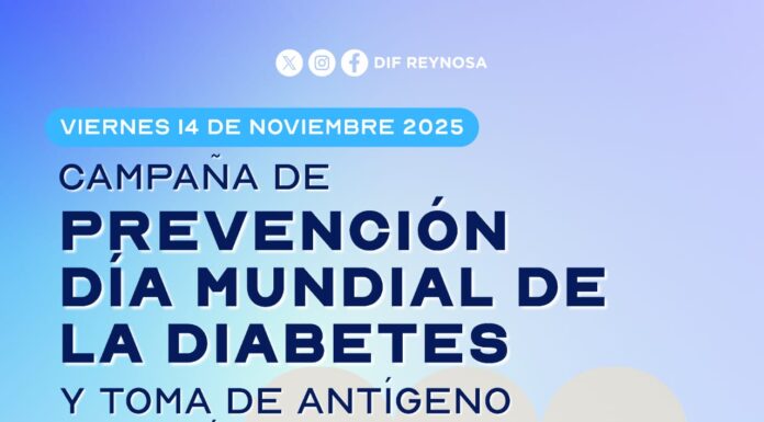 Invita DIF-Reynosa a la Campaña de Prevención “Día Mundial de la Diabetes” y Toma de Antígeno Prostático