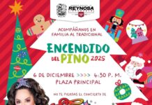 Invita Alcalde Carlos Peña Ortiz al tradicional Encendido del Pino 2025, Reynosa