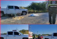 Motociclista muere tras choque con patrulla en carretera a Matamoros