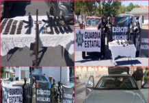 Rescatan a persona secuestrada y aseguran arsenal y vehículos