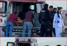 Choque múltiple en carretera Victoria-Monterrey deja cinco heridos, tres de ellos niños