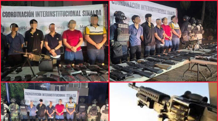 Enfrentamiento en Culiacán deja un abatido, cinco detenidos y arsenal asegurado