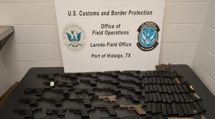 Desmantelan arsenal de guerra en la frontera: 30 pistolas y 61 cargadores tenían como destino el crimen organizado mexicano