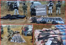 Detienen célula criminal y decomisan arsenal en Tamaulipas