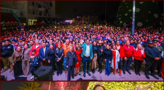 Encendido del Pino reúne a más de 10 mil en Reynosa