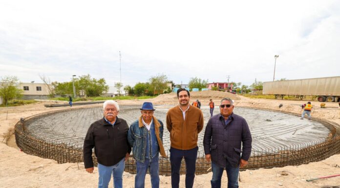 Puso en marcha Alcalde Carlos Peña Ortiz construcción de Tanque Cisterna en Rancho Grande