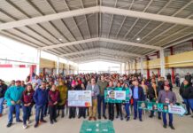 Entregó Alcalde Carlos Peña Ortiz, Becas Benito Juárez en el CBTIS 302