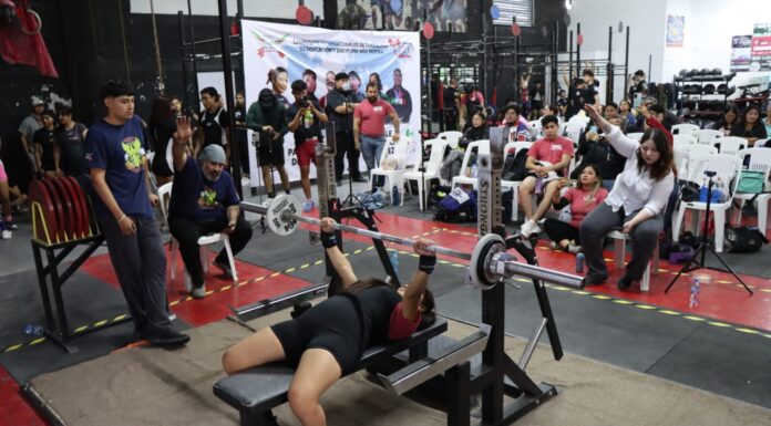 Se realizó con éxito el Torneo Estatal de Powerlifting con el apoyo de Carlos Peña Ortiz