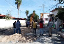 Trabaja COMAPA en la reposición de carpeta asfáltica en distintos sectores, tras concluir maniobras de reparación