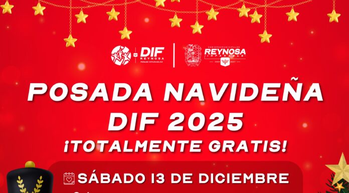 Hoy sábado Posada Navideña 2025 DIF-Reynosa en la colonia San Valentín