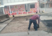 Repara Gobierno Municipal de Reynosa calles en Loma Linda