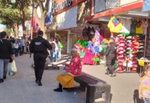 Vigila Guardia Estatal de Proximidad Municipal área peatonal en Reynosa