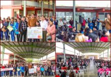 Alcalde de Reynosa entrega Becas Benito Juárez en Secundaria 45