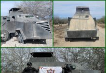 Aseguramiento de vehículos «Monstruos» en Camargo