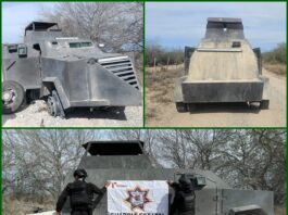 Aseguramiento de vehículos «Monstruos» en Camargo