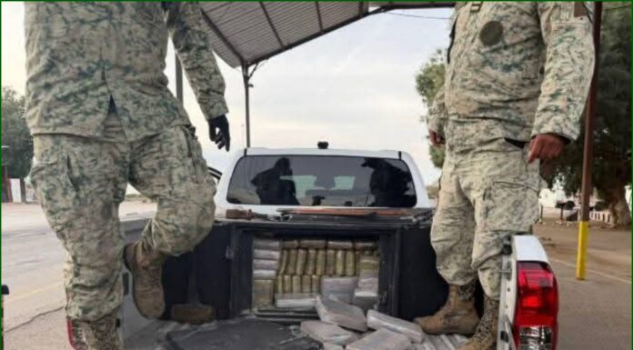 Detienen a elementos de SEDENA por tráfico de cocaína en Sonora