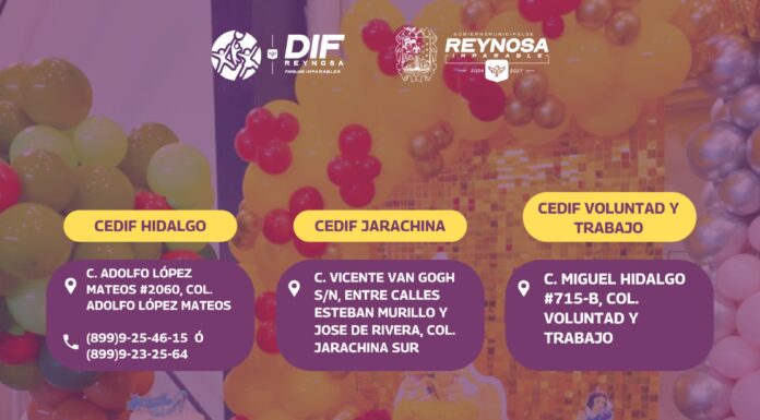 A través de los CEDIF, DIF-Reynosa brinda herramientas de capacitación para las familias