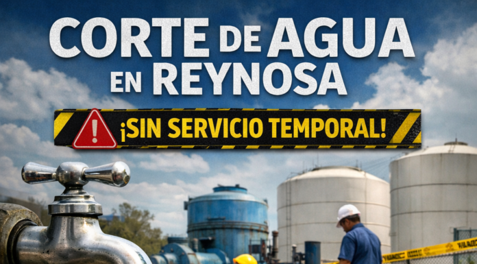 Suspensión de agua potable afecta al Sector Juárez-Poniente en Reynosa