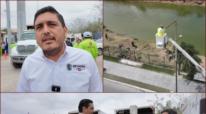 Gobierno de Reynosa refuerza bacheo y alumbrado en vialidades clave
