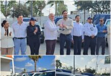 Carlos Peña entrega 14 patrullas a Tránsito
