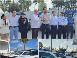 Carlos Peña entrega 14 patrullas a Tránsito