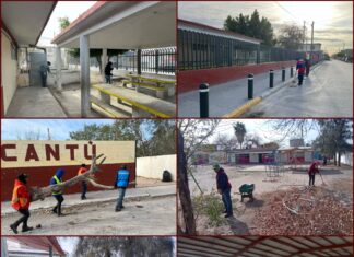 Carlos Peña refuerza limpieza en escuelas