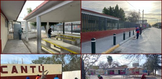 Carlos Peña refuerza limpieza en escuelas