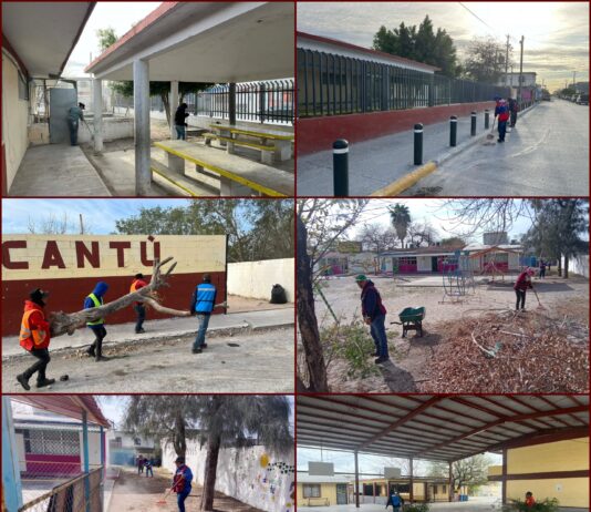 Carlos Peña refuerza limpieza en escuelas