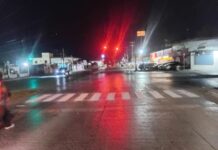 Rehabilitó Gobierno de Reynosa señalización de avenida Rodolfo Garza mediante jornada nocturna