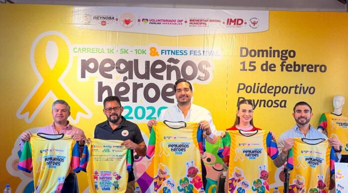 Atletas reynosenses apoyan a los Pequeños Héroes en su lucha contra el cáncer
