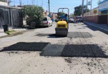 Intensifica Gobierno de Carlos Peña Ortiz labores de bacheo en Reynosa