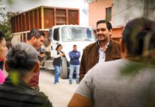 Inició el Alcalde Carlos Peña Ortiz Jornada de Limpieza Imparable en la Lázaro Cárdenas