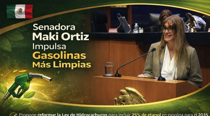 Maki Ortiz impulsa gasolinas más limpias