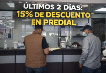 Últimos 2 días con 15% al Predial 2026