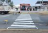 Pinta Gobierno Municipal de Reynosa cruce peatonal escolar