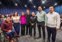 Inauguraron Feria de Empleo, Alcalde Carlos Peña Ortiz y Secretario del Trabajo Luis Gerardo Illoldi Reyes