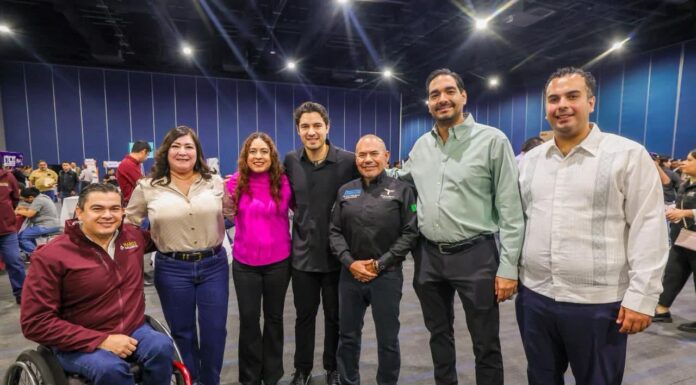 Inauguraron Feria de Empleo, Alcalde Carlos Peña Ortiz y Secretario del Trabajo Luis Gerardo Illoldi Reyes