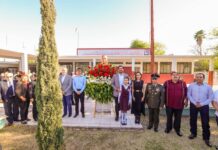 Conmemoró Alcalde Carlos Peña Ortiz 220 años del Natalicio de Benito Juárez con autoridades civiles y militares