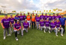 Celebran aficionados Beisbol Profesional con Carlos Peña Ortiz el 277 Aniversario de la Fundación de Reynosa