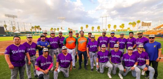 Celebran aficionados Beisbol Profesional con Carlos Peña Ortiz el 277 Aniversario de la Fundación de Reynosa