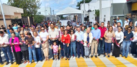 Inauguran calle Nuevo Laredo con concreto hidráulico